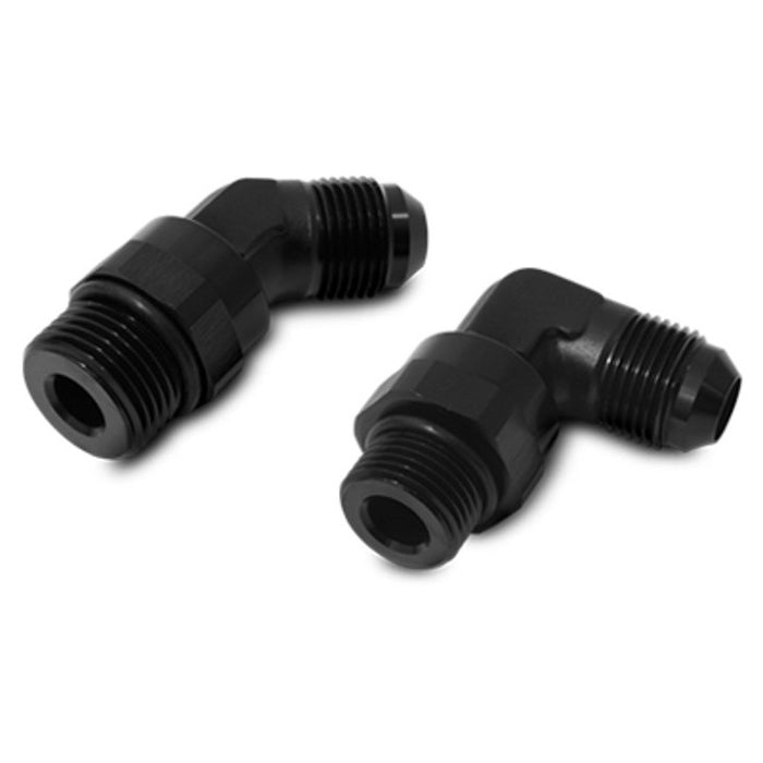 8AN Male Flare to 8 ORB 90 Deg Elbow Swivel